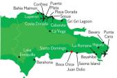Курорт Бока Чика на карте Доминиканы