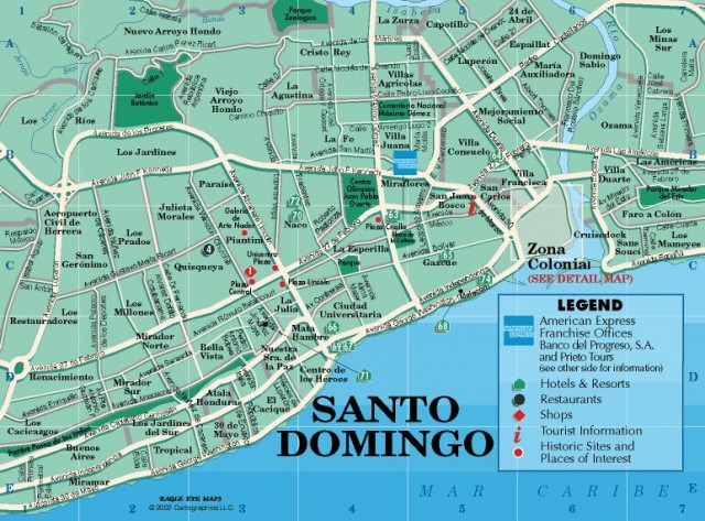 Карты Санто Доминго 