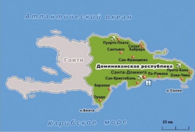 Пунта Кана на карте